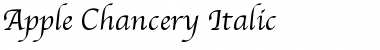 Apple Chancery Italic Font