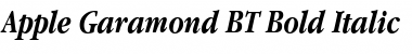 Apple Garamond BT Bold Italic