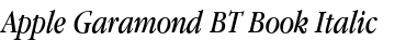 Apple Garamond BT Book Italic