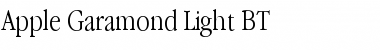 Apple Garamond BT Light Font
