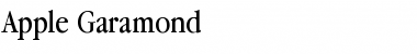 Apple Garamond Regular Font