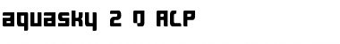 aquasky 2.0 ALP Regular Font