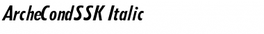 ArcheCondSSK Italic Font