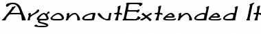 ArgonautExtended Italic Font