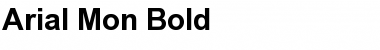 Arial Mon Bold Font