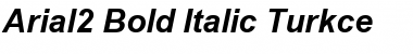 Arial2 Bold Italic Turkce Font