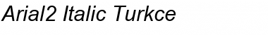 Arial2 Italic Turkce