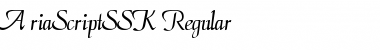 AriaScriptSSK Regular Font