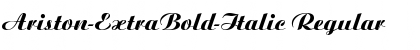 Download Ariston-ExtraBold-Italic Font