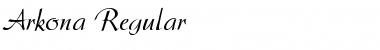 Arkona-Regular Regular Font