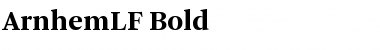 ArnhemLF-Bold Regular Font