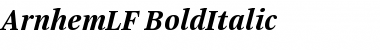 ArnhemLF-BoldItalic Regular Font