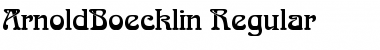 ArnoldBoecklin Regular Font