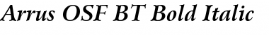 Arrus OSF BT Bold Italic