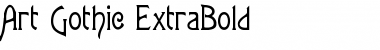 Art Gothic ExtraBold Normal Font