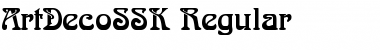 ArtDecoSSK Regular Font