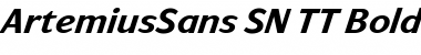 ArtemiusSans SN TT Bold Italic Font