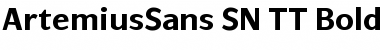ArtemiusSans SN TT Bold Font
