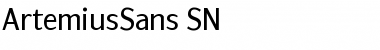 ArtemiusSans SN Regular Font