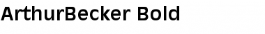 ArthurBecker Bold Font