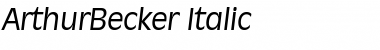 Download ArthurBecker Font