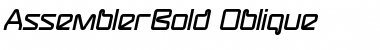 Download AssemblerBold Oblique Font