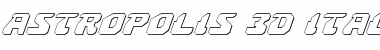Download Astropolis 3D Italic Font