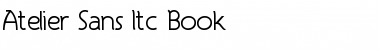 Atelier Sans Itc Book Regular Font