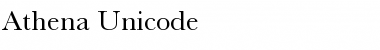 Athena Unicode Regular Font
