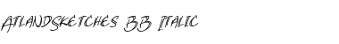 AtlandSketches BB Italic Font