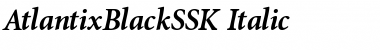 AtlantixBlackSSK Italic Font