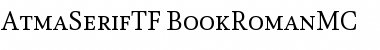 AtmaSerifTF-BookRomanMC Regular Font