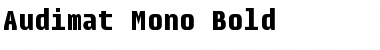 Audimat Mono Bold Font