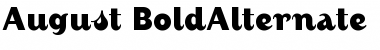 August Bold Font