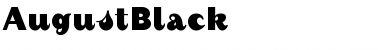 AugustBlack Regular Font