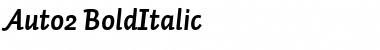 Auto 2 Bold Italic Font