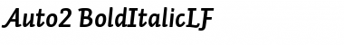 Auto 2 Bold Italic LF Font