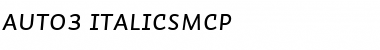 Auto 3 Italic SmCp Font