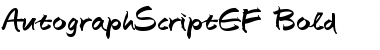 AutographScriptEF Bold Font