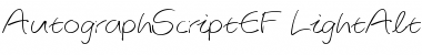 Download AutographScriptEF Font