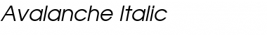 Avalanche Italic Font