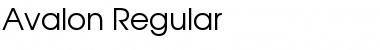 Avalon Regular Font