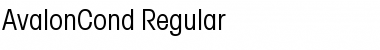 AvalonCond Regular Font