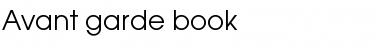 Avant garde book Normal Font