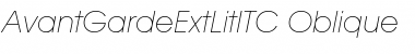 AvantGardeExtLitITC Italic