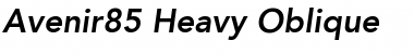 Avenir85-Heavy HeavyItalic Font