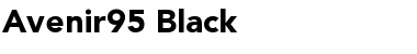 Download Avenir95-Black Font