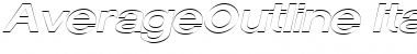AverageOutline Italic Font