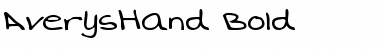 AverysHand Bold Font