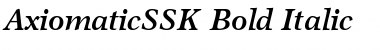 AxiomaticSSK Bold Italic